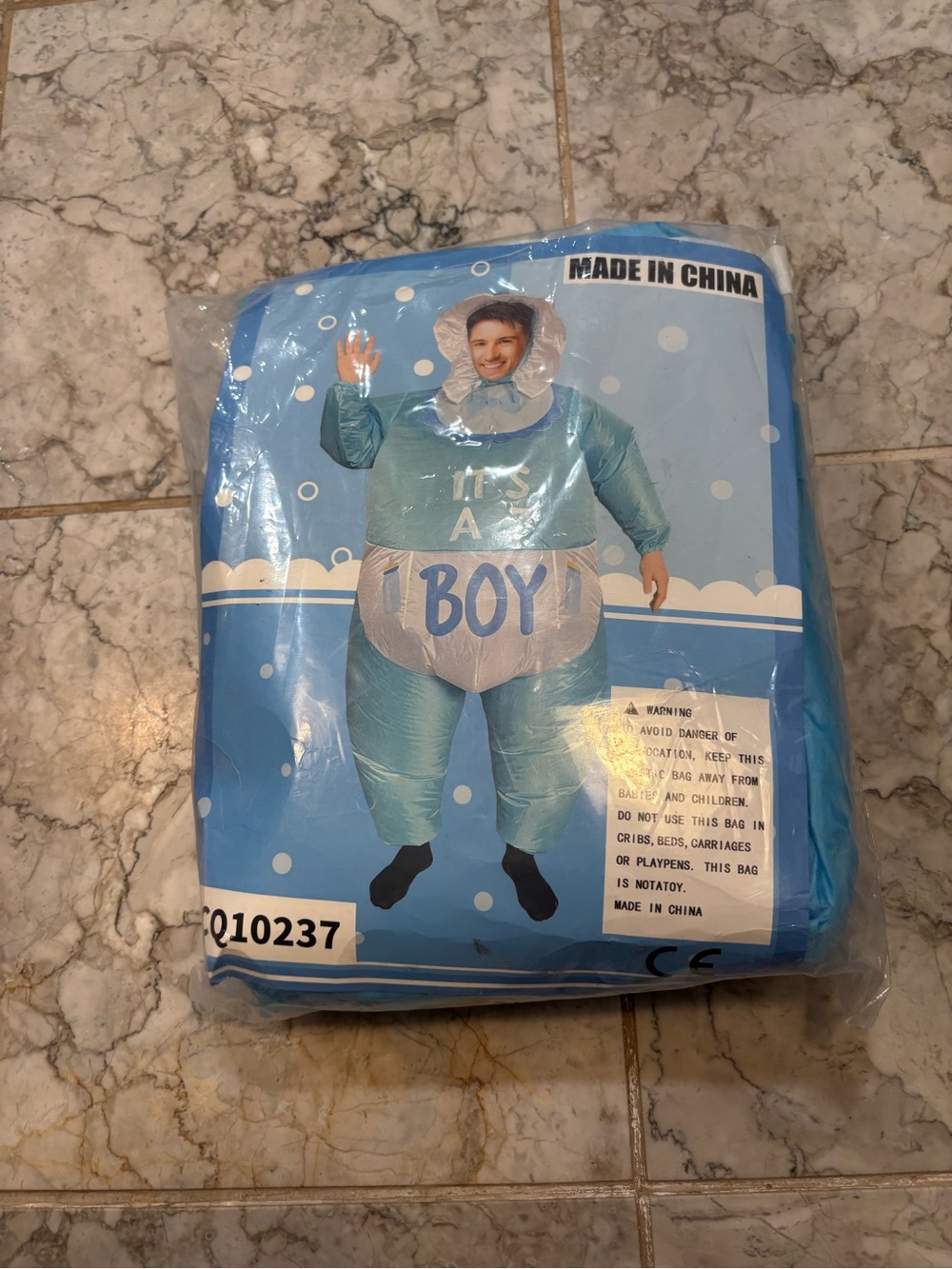 Inflatable  Big Baby Gender Reveal Suit Costume Halloween